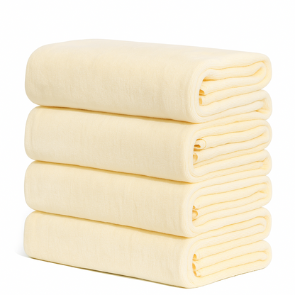 SunStarsPets ペットタオル｜犬・猫用 超吸水マイクロファイバータオル（大判140×70cm／厚手・超ソフト・グレー）体拭きに最適