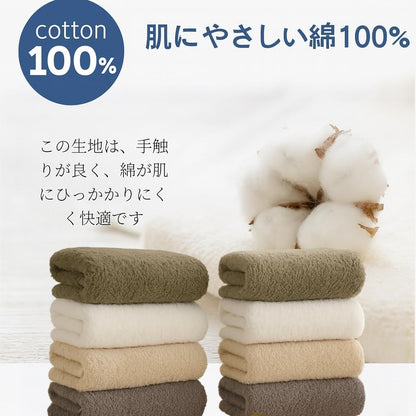 Sun&Stars フェイスタオル 4枚セット 【綿100％】 厚手 吸水速乾 抗菌防臭 肌に優しい ホテル仕様 やわらかパイル 赤ちゃん安心 一人暮らし・新生活向け