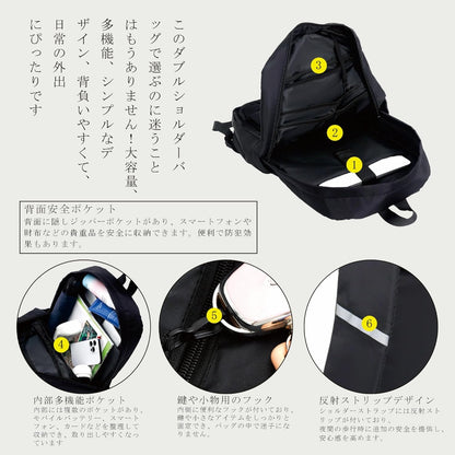 軽量リュックサック 15.6インチPC対応｜防水・大容量20L・多機能ポケット・通勤通学・男女兼用｜Sun&Stars