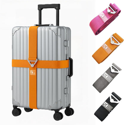 スーツケースベルト 金属バックル付き 高弾性 固定バンド Mサイズ 調節可能 目印・飛び出し防止 旅行便利グッズ