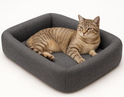 SunStarsPets ペットベッド 犬猫用 囲い付き クッション室内用 洗える おしゃれ ふわふわ 滑り止め付き 四季通用