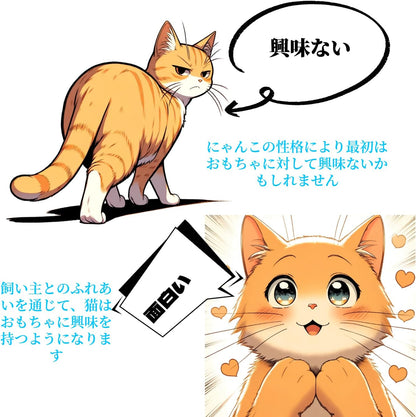 SunStarsPets 木製キャットトイ｜猫用回転ボールおもちゃ・組み立て不要・運動不足＆ストレス解消・天然素材使用