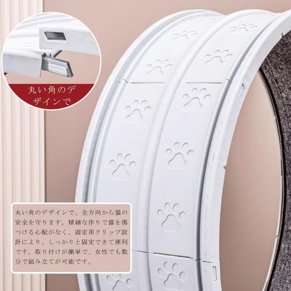 SunStarsPets キャットホイール｜猫用ランニングマシン・軽量・組み立て簡単｜運動不足解消