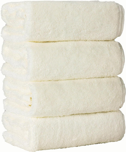 Sun&Stars フェイスタオル 4枚セット 【綿100％】 厚手 吸水速乾 抗菌防臭 肌に優しい ホテル仕様 やわらかパイル 赤ちゃん安心 一人暮らし・新生活向け