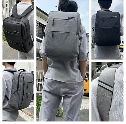 Sun&Stars カジュアルリュック｜超軽量・15.6インチPC対応・撥水・USBポート付き