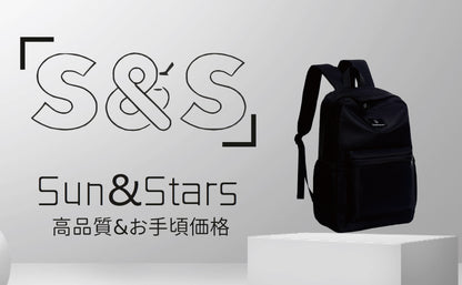 軽量リュックサック 15.6インチPC対応｜防水・大容量20L・多機能ポケット・通勤通学・男女兼用｜Sun&Stars